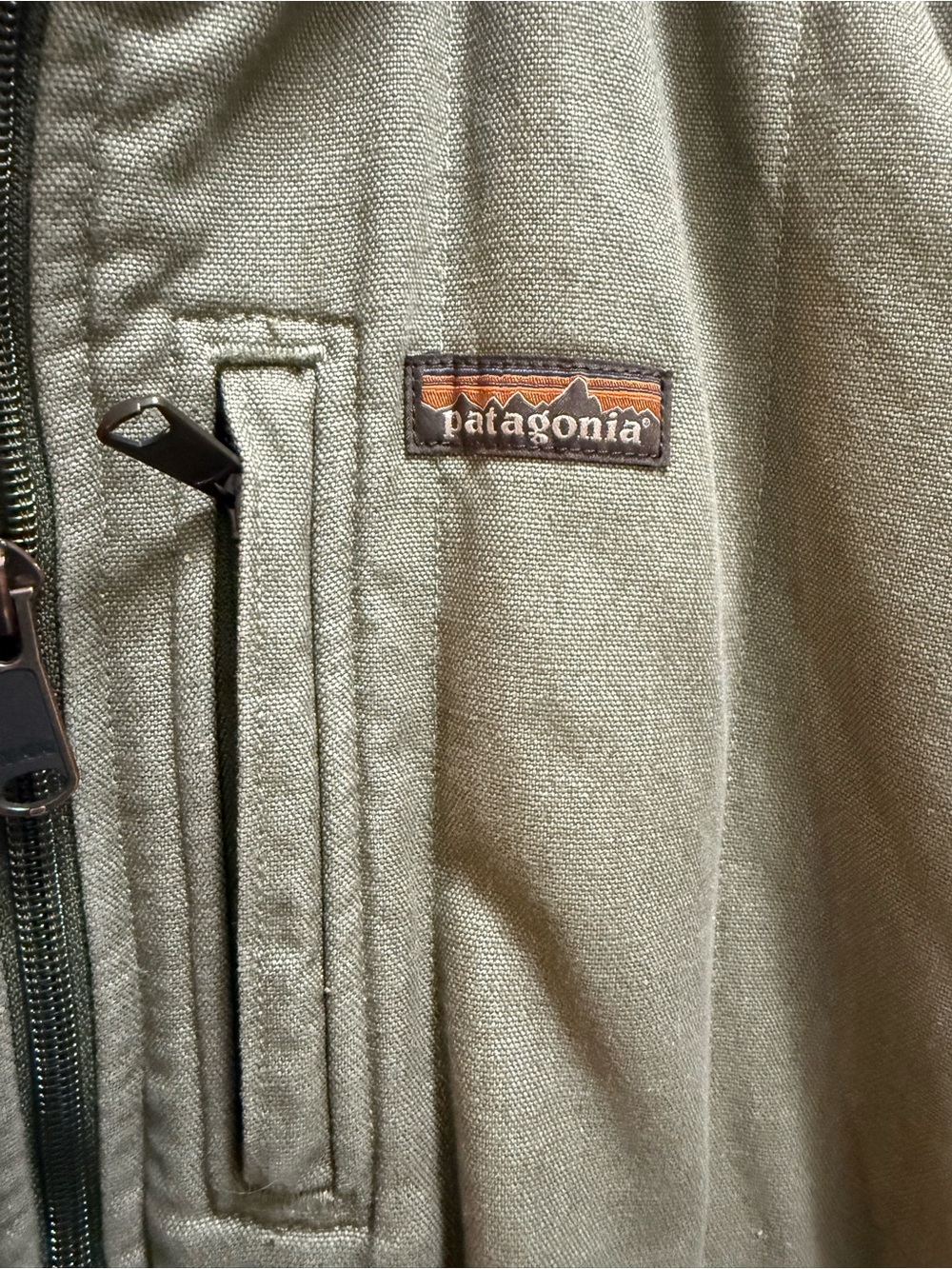 Patagonia Women's Insulated Hemp Canvas Bomber Jacket – Olive Green – Size Large - Picture 3 of 4